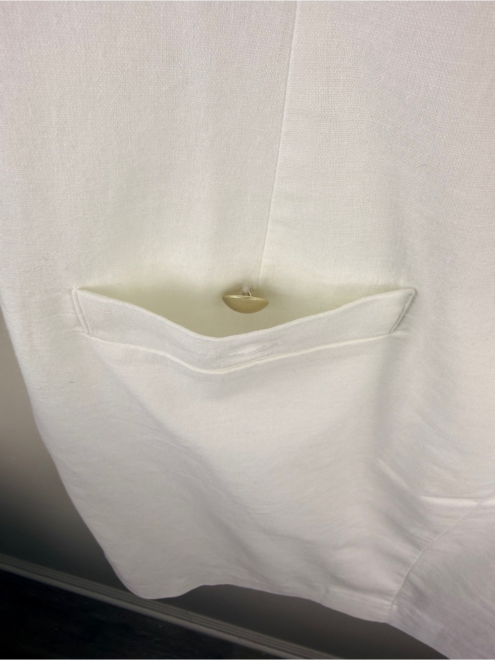 J. Crew Sleeveless White Button-Front Shift Dress size 8 - Picture 6 of 11